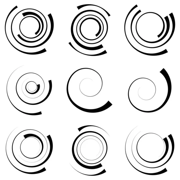 Espiral Rodopiar Girar Forma Vórtice Ícone Hélice Símbolo —  Vetores de Stock