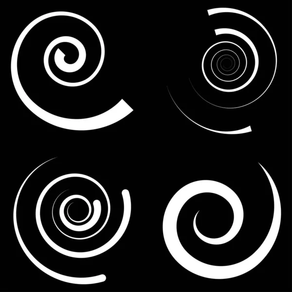 Spiral Virvlande Virvlande Form Vortex Helixikon Symbol — Stock vektor