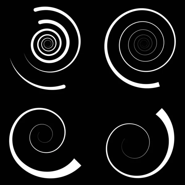 Spiral Virvlande Virvlande Form Vortex Helixikon Symbol — Stock vektor
