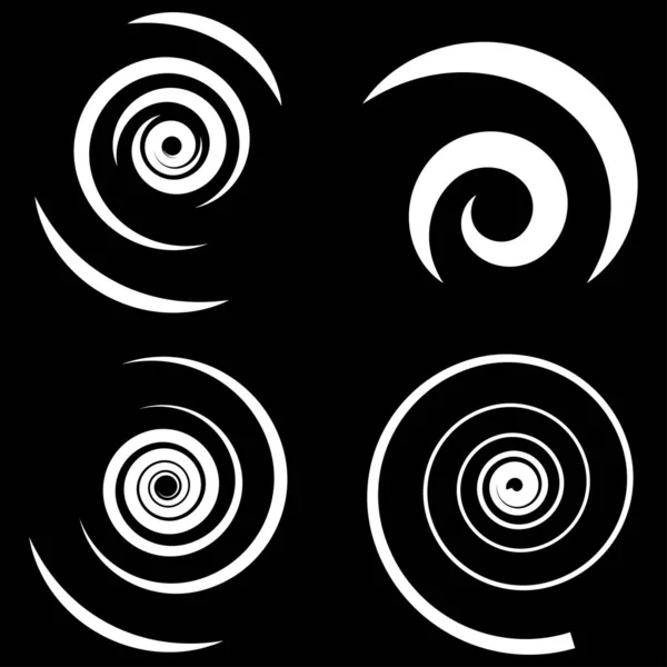 Spiraalvormig Draaibaar Draaibaar Vortex Helix Icoon Symbool — Stockvector