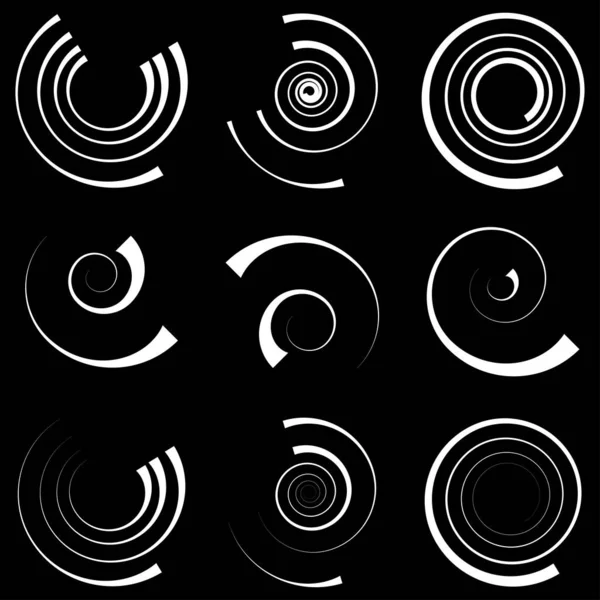Espiral Remolino Forma Giro Vórtice Icono Hélice Símbolo — Archivo Imágenes Vectoriales