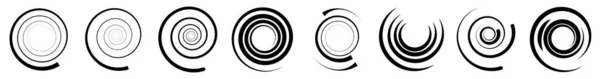 Spiral Berputar Bentuk Berputar Vortex Helix Icon Simbol Gambar Vektor - Stok Vektor
