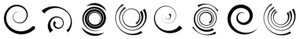 Espiral Rodopiar Girar Forma Vórtice Ícone Hélice Símbolo Ilustração Vetor — Vetor de Stock