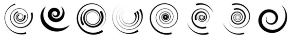 Espiral Remolino Forma Giro Vórtice Icono Hélice Símbolo Ilustración Vector — Archivo Imágenes Vectoriales