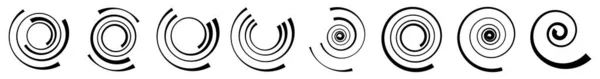 Espiral Remolino Forma Giro Vórtice Icono Hélice Símbolo Ilustración Vector — Vector de stock