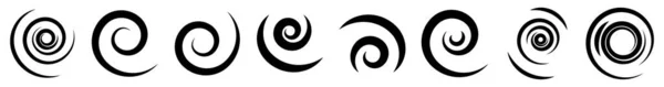 Spirale Wirbel Wirbelform Vortex Helix Symbol Symbol Aktienvektorillustration Clip Art — Stockvektor