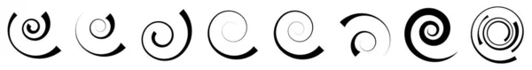 Spirale Vortice Forma Rotazione Vortice Icona Elicoidale Simbolo Illustrazione Vettoriale — Vettoriale Stock