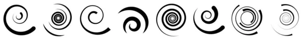 Spiral Swirl Twirl Shape Vortex Helix Icon Symbol Stock Vector — Stock Vector