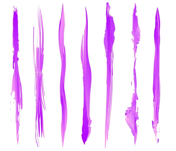 Grunge Pasaklı Desenli Boya Efektli Fırça Darbeleri Boya Fırçası Yapımı — Stok Vektör
