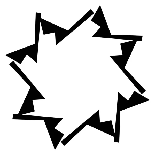 圆形和径向艺术图案 黑色几何曼陀罗 母题图标 鱼群矢量插图 剪贴画 — 图库矢量图片