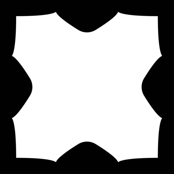 抽象幾何学的な形 歪んで変形したパッチ要素 株式ベクトルイラスト クリップアートグラフィック — ストックベクタ