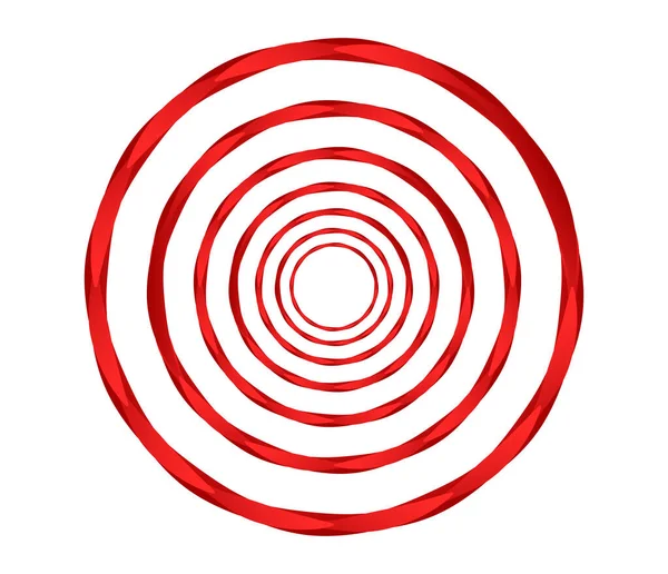 Círculo Geométrico Abstrato Elemento Desenho Anel Circular Concêntrica Rodar Girar — Vetor de Stock