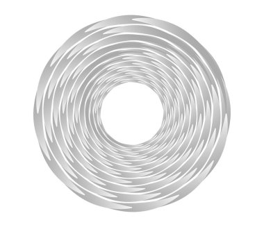 Soyut geometrik çember, halka tasarım elemanı. Dairesel, konsantre daire. Girdap, girdap, sarmal ve girdap şekli, simge, sembol - stok vektör illüstrasyonu, klip- sanat grafikleri