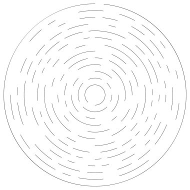 Radikal, dairesel, eşmerkezli çizgiler vektör elementi