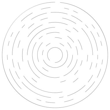 Radikal, dairesel, eşmerkezli çizgiler vektör elementi