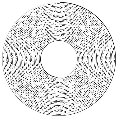 Radikal, dairesel, eşmerkezli çizgiler vektör elementi