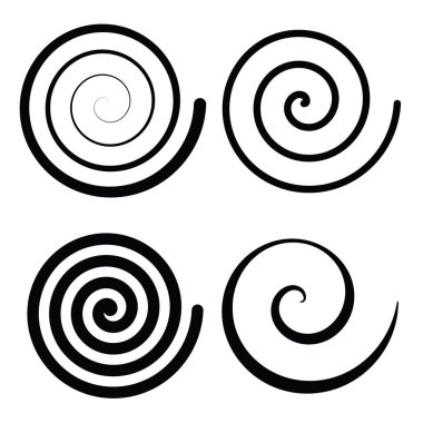 Archimedean spiral. Swirl, twirl, whirl design element - stock vector illustration, clip-art graphics clipart