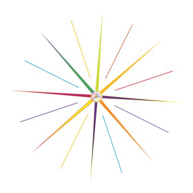 Renkli geometrik soyut simge, sembol motifi ve mandala - stok vektör çizimi, klip- sanat grafikleri