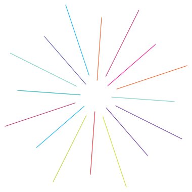 Renkli geometrik soyut simge, sembol motifi ve mandala - stok vektör çizimi, klip- sanat grafikleri