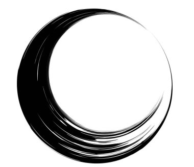 Grungy, grunge yarım daire, daire şekli, element