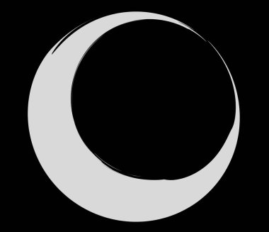 Grungy, grunge yarım daire, daire şekli, element