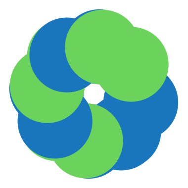 Şekil, sembol, soyut geometriyle simge. Geometrik vektör