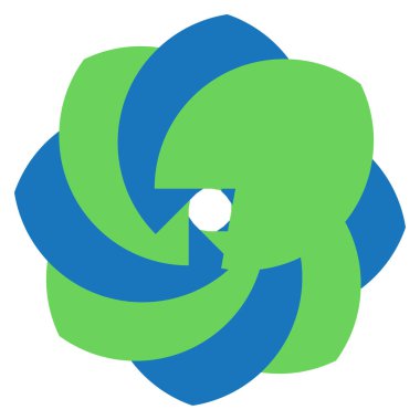 Şekil, sembol, soyut geometriyle simge. Geometrik vektör