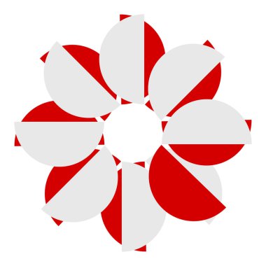 Şekil, sembol, soyut geometriyle simge. Geometrik vektör