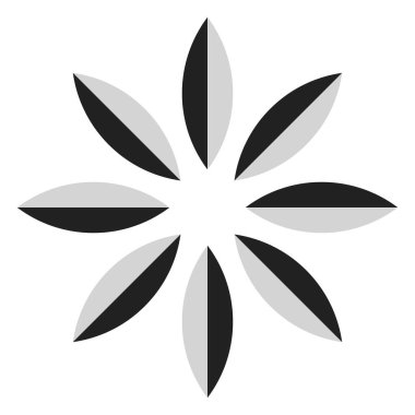 Şekil, sembol, soyut geometriyle simge. Geometrik vektör