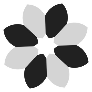 Şekil, sembol, soyut geometriyle simge. Geometrik vektör