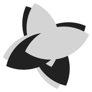 Şekil, sembol, soyut geometriyle simge. Geometrik vektör