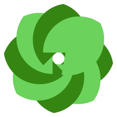 Şekil, sembol, soyut geometriyle simge. Geometrik vektör