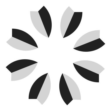 Şekil, sembol, soyut geometriyle simge. Geometrik vektör