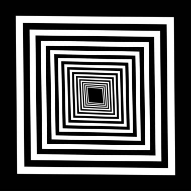 Soyut op-art elementler. Optik, görsel sanat şekilleri, simgeler, semboller - stok vektör illüstrasyonu, klip- sanat grafikleri