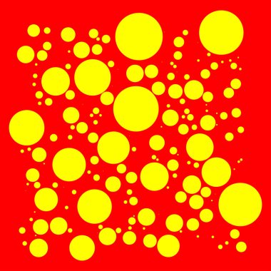 Popart dutone, kırmızı-sarı vektör dokusu, patttern