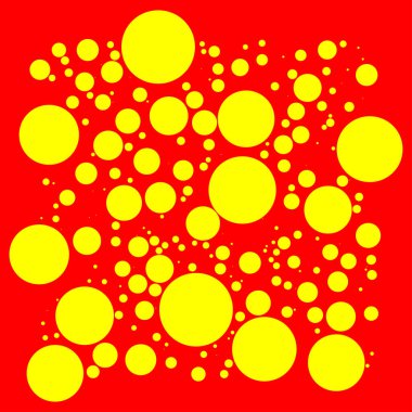 Popart dutone, kırmızı-sarı vektör dokusu, patttern