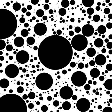 Rastgele noktalar, daireler. Nokta, noktalama arkaplan. Yarım ton polkadot deseni, tasarım ögesi
