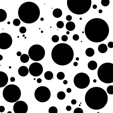 Rastgele noktalar, daireler. Nokta, noktalama arkaplan. Yarım ton polkadot deseni, tasarım ögesi