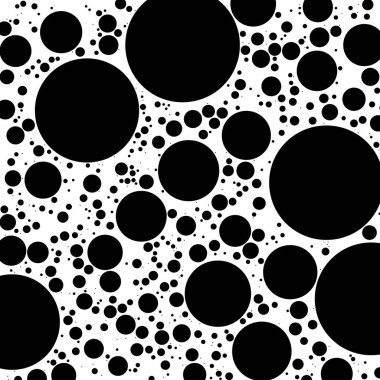 Rastgele noktalar, daireler. Nokta, noktalama arkaplan. Yarım ton polkadot deseni, tasarım ögesi