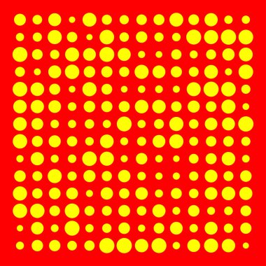 Popart dutone, kırmızı-sarı vektör dokusu, patttern