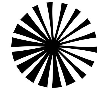 Radyal, yayılan çizgiler, çizgili tasarım ögesi - stok vektör illüstrasyonu, klip sanatları grafikleri