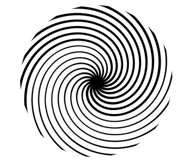 Spiral, girdap, girdap ve girdap soyut vektör tasarım elementi - stok vektör illüstrasyonu, klip- sanat grafikleri
