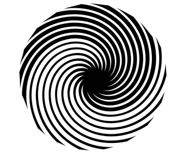 Spiral, girdap, girdap ve girdap soyut vektör tasarım elementi - stok vektör illüstrasyonu, klip- sanat grafikleri
