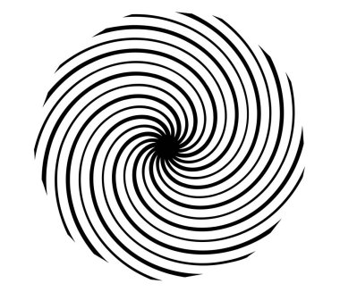 Spiral, girdap, girdap ve girdap soyut vektör tasarım elementi - stok vektör illüstrasyonu, klip- sanat grafikleri