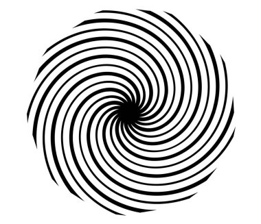 Spiral, girdap, girdap ve girdap soyut vektör tasarım elementi - stok vektör illüstrasyonu, klip- sanat grafikleri