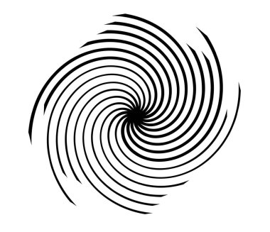 Spiral, girdap, girdap ve girdap soyut vektör tasarım elementi - stok vektör illüstrasyonu, klip- sanat grafikleri