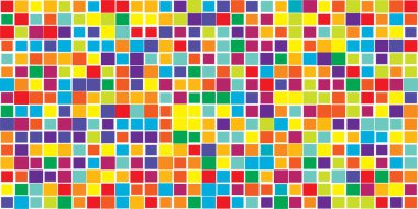 Rastgele mozaik kare fayanslar pürüzsüz, tekrarlanabilir kübizm desen, doku ve arkaplan - stok vektör çizimi, klip- sanat grafikleri