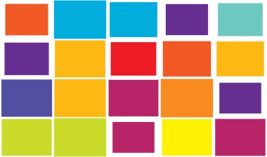 Rastgele mozaik kare fayanslar pürüzsüz, tekrarlanabilir kübizm desen, doku ve arkaplan - stok vektör çizimi, klip- sanat grafikleri