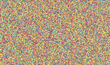 Rastgele mozaik kare fayanslar pürüzsüz, tekrarlanabilir kübizm desen, doku ve arkaplan - stok vektör çizimi, klip- sanat grafikleri
