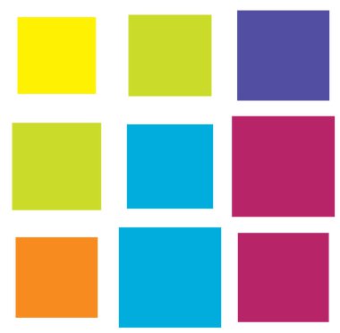 Rastgele mozaik kare fayanslar pürüzsüz, tekrarlanabilir kübizm desen, doku ve arkaplan - stok vektör çizimi, klip- sanat grafikleri